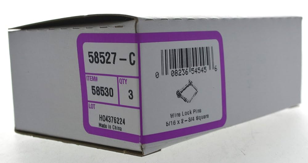The Hillman Group 58530 Square Loop Wire Lock Pin, 5/16 x 2